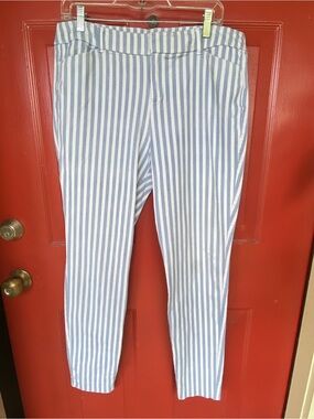 Old Navy Cotton Blue and White Striped Pants